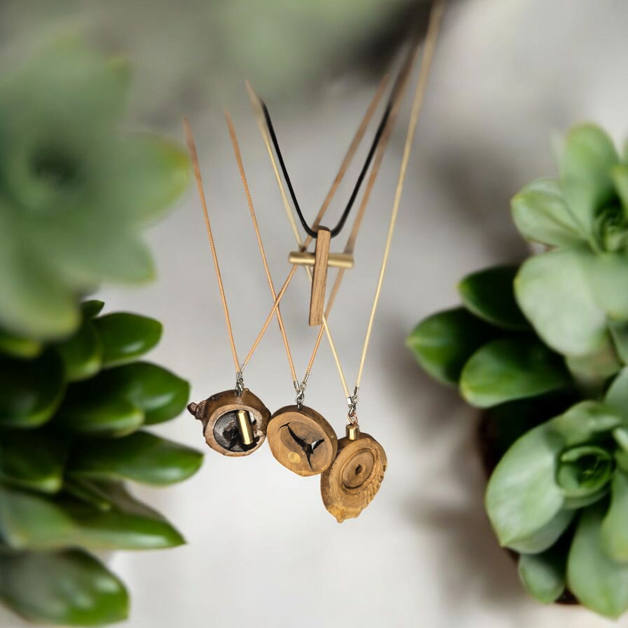 Elegant Wooden Cross Necklace