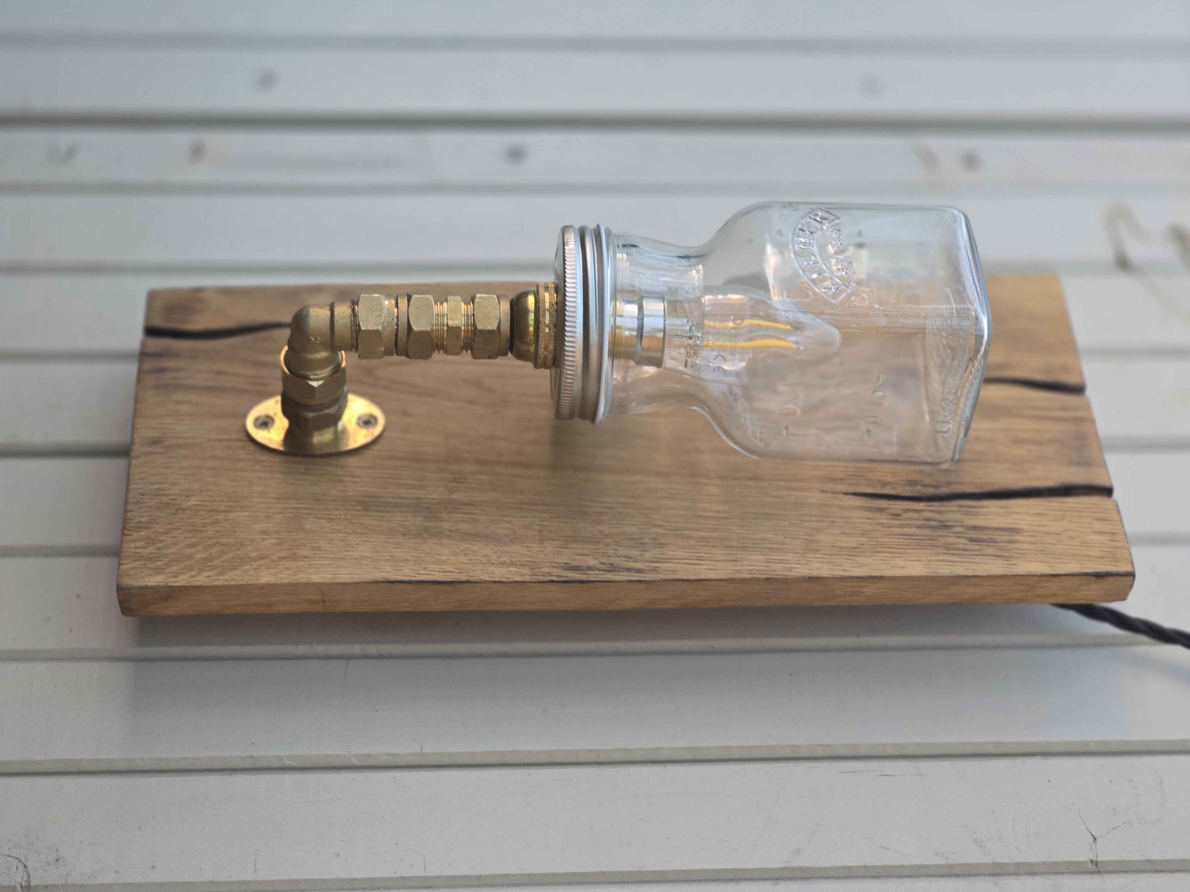 Mason Jar Wall Lamp