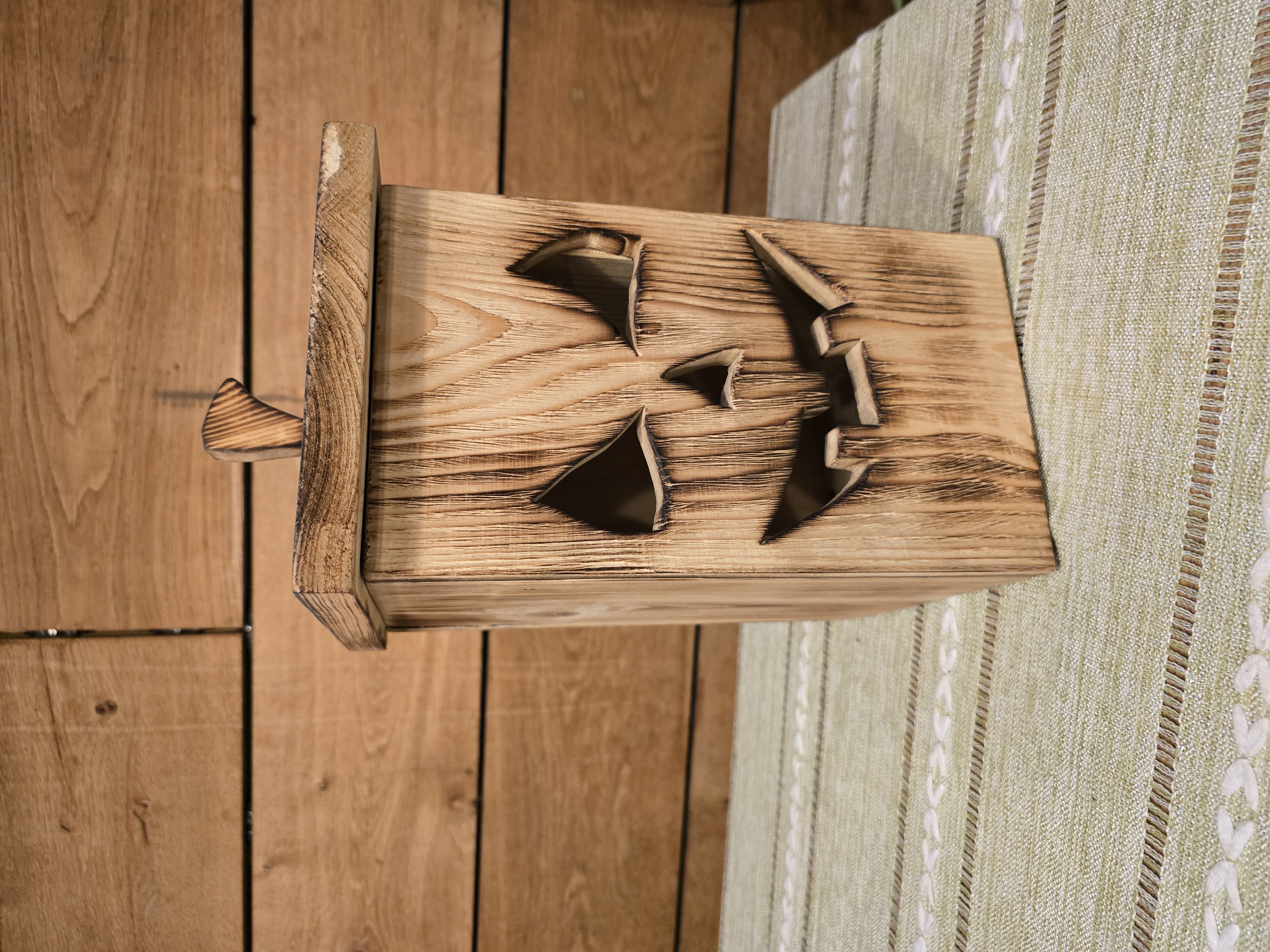 Big Wooden Hallowen Jack-O'-Lantern