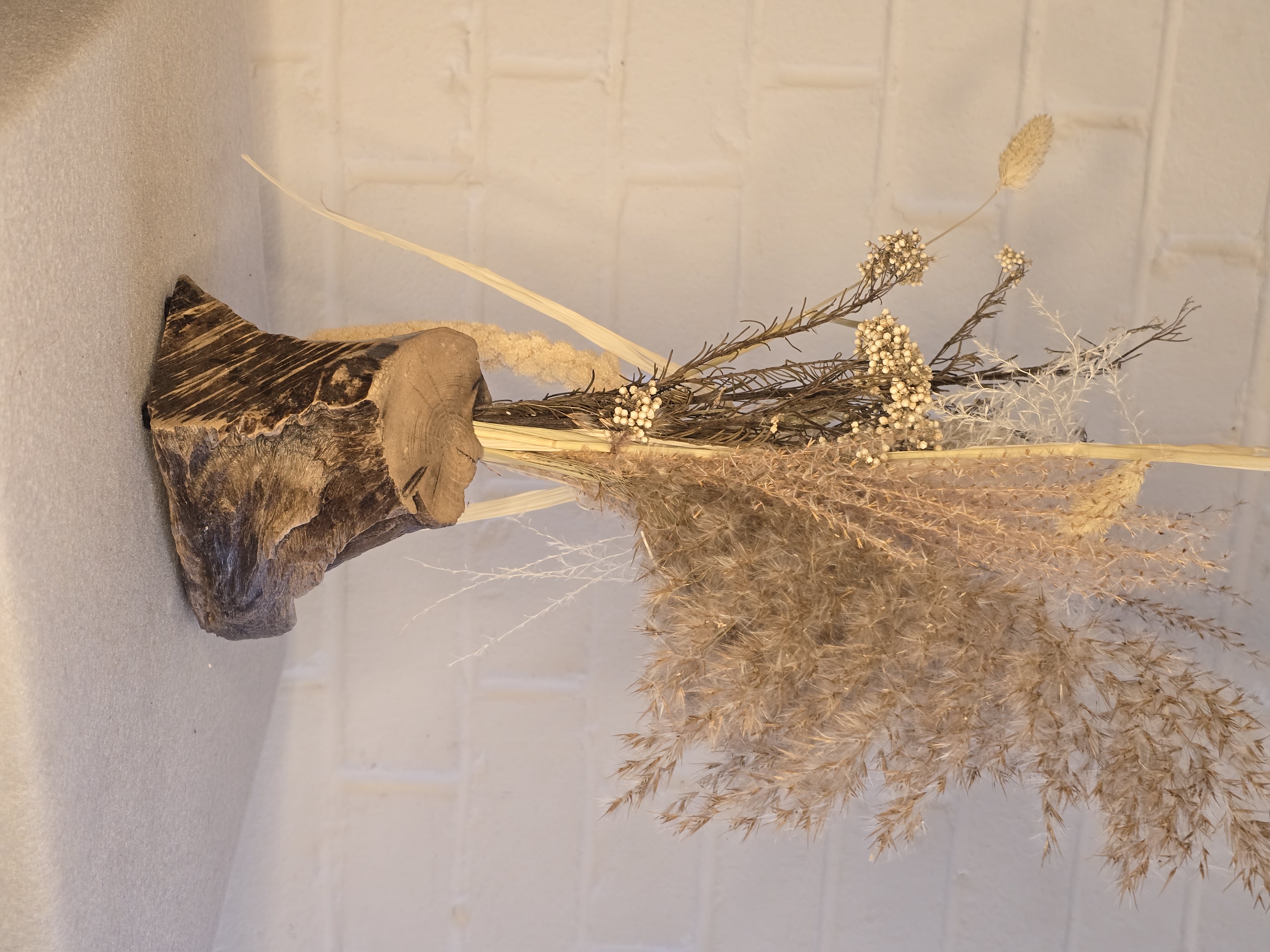 Rustic wood small vase