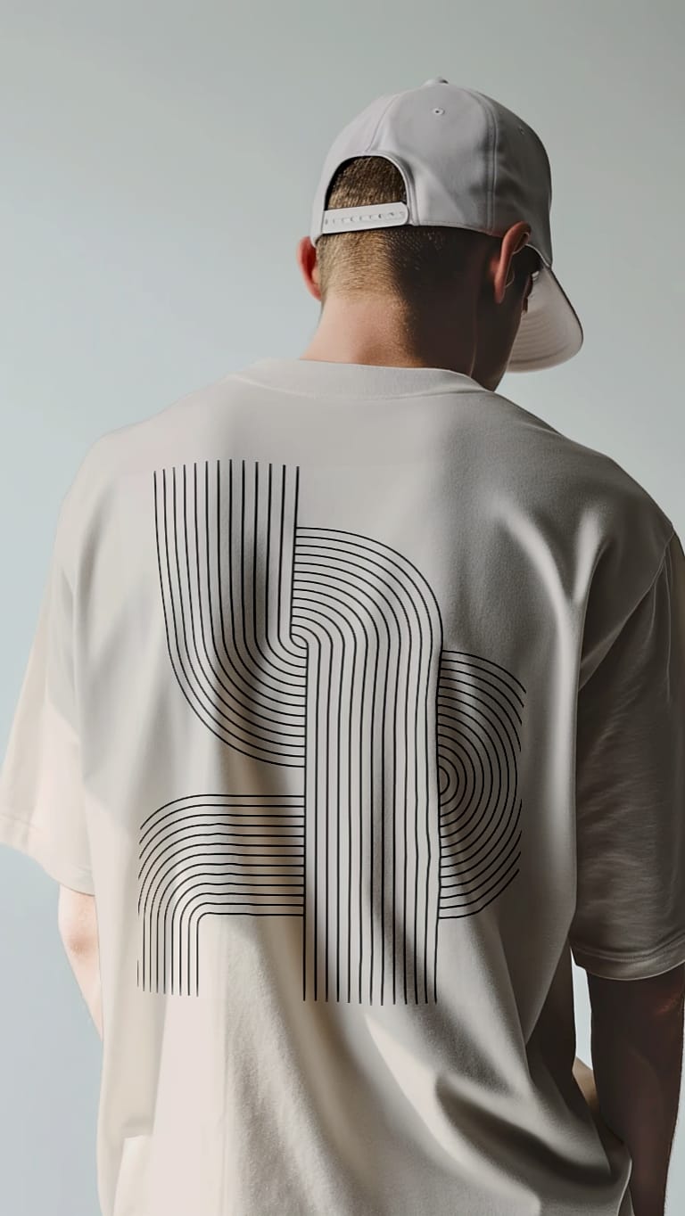 AXH LINES OVERSIZED TEE