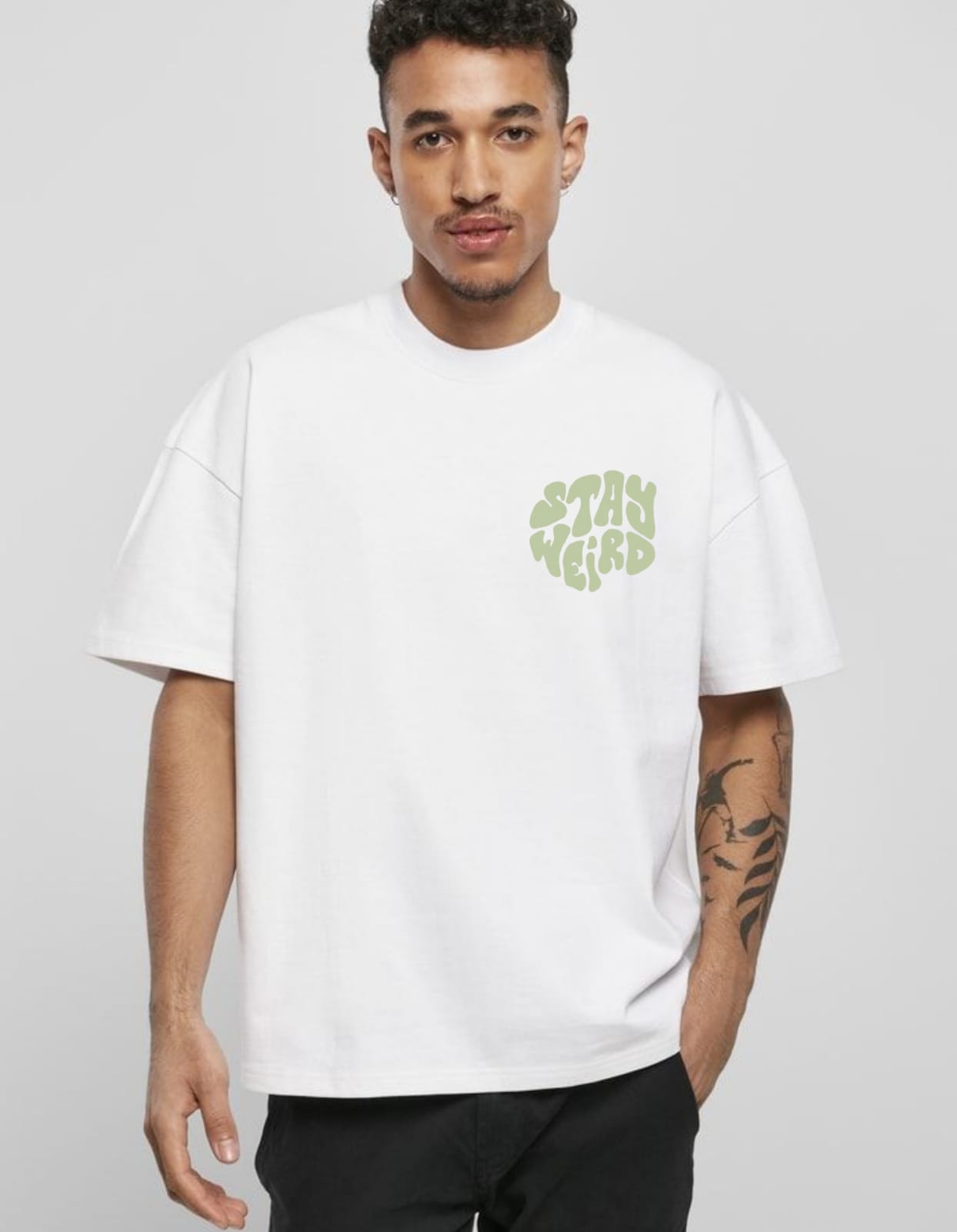 STAY WEIRD OVERSIZED TEE