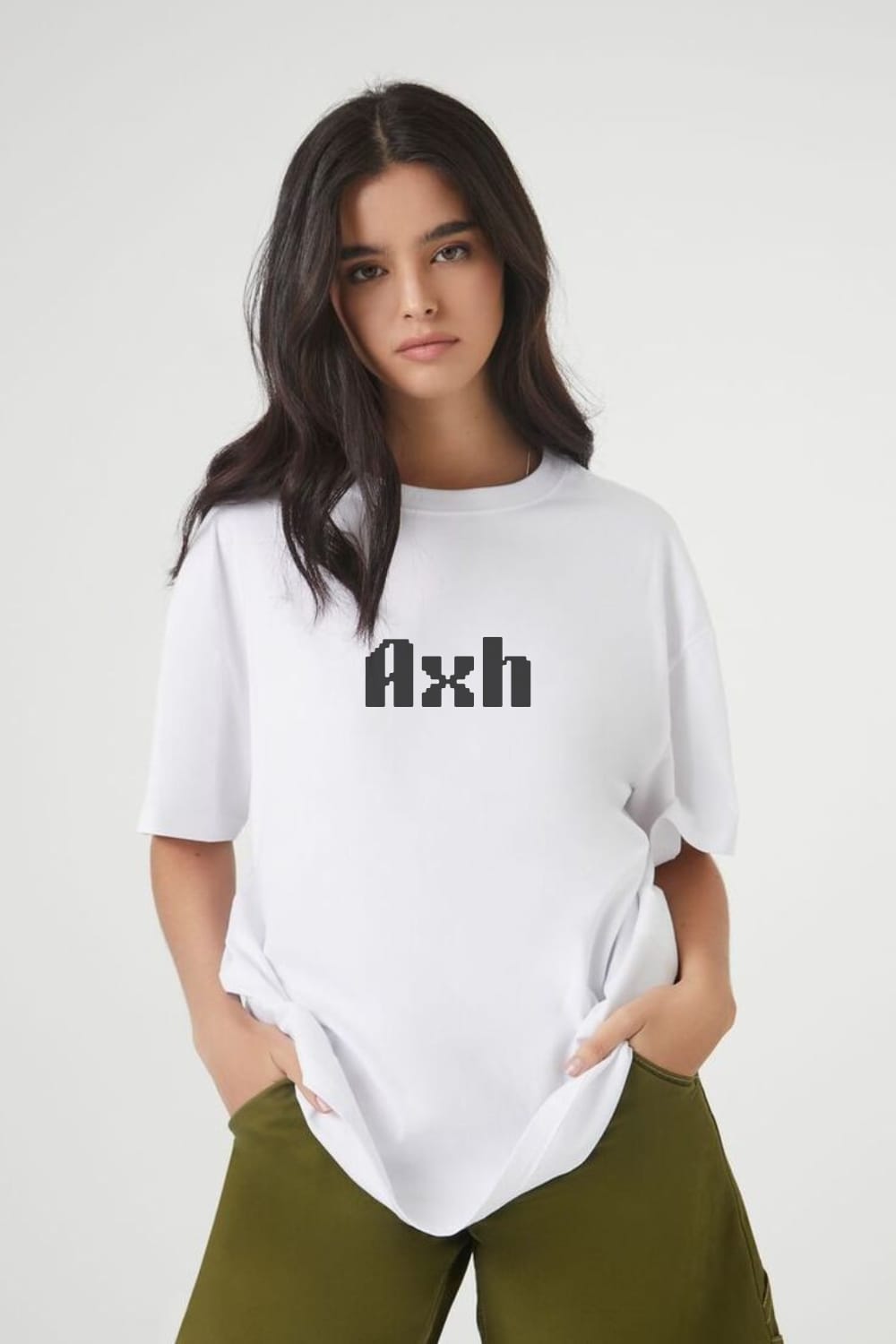 AXH BLACK/WHITE OVERSIZED TEE