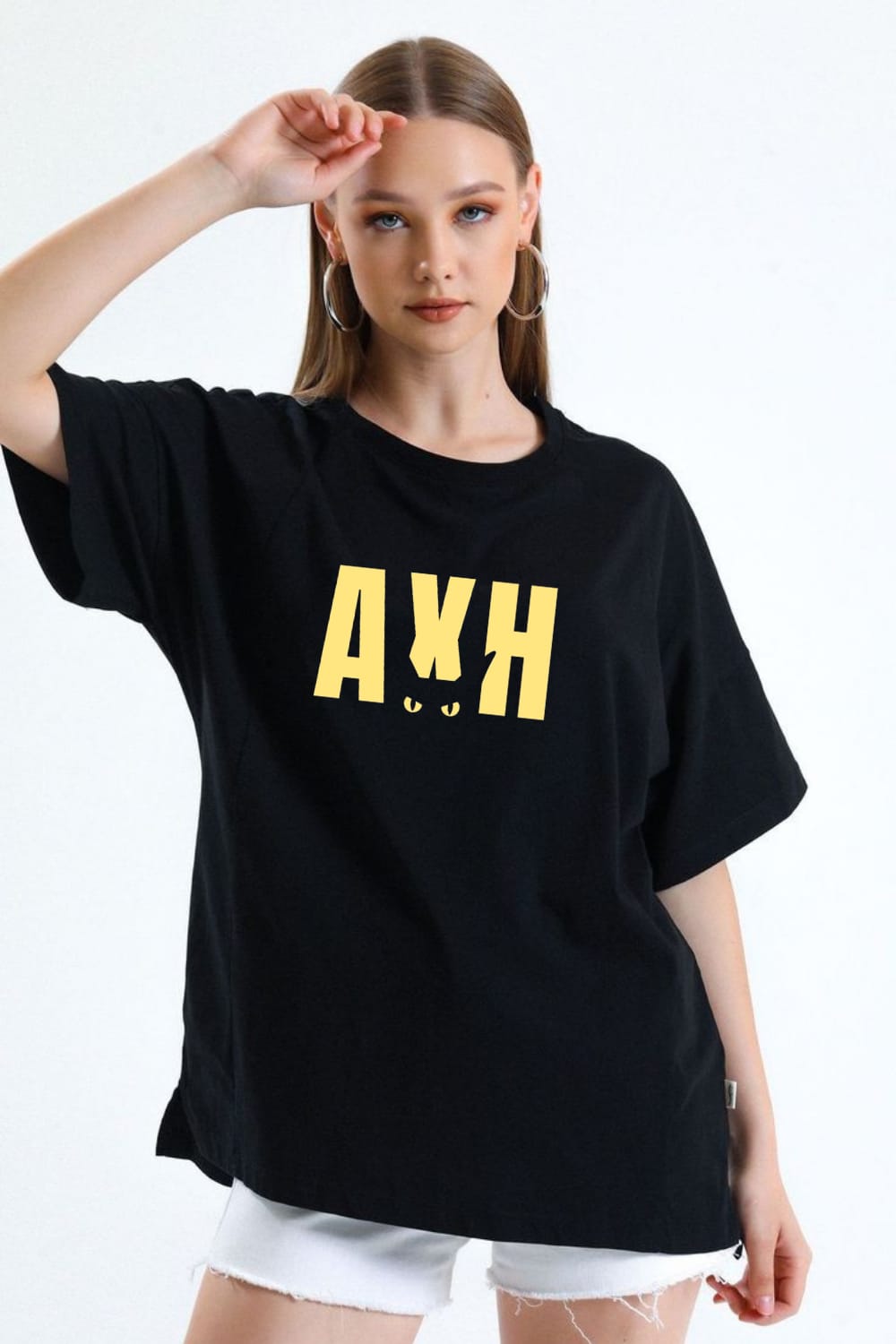 AXH CAT EYE OVERSIZED TEE