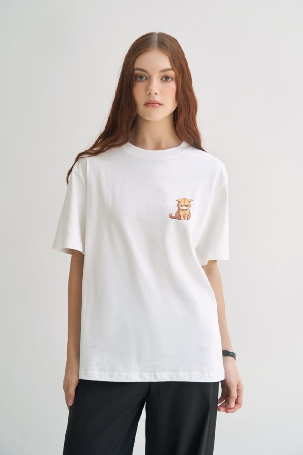 ANGERY CAT OVERSIZED TEE