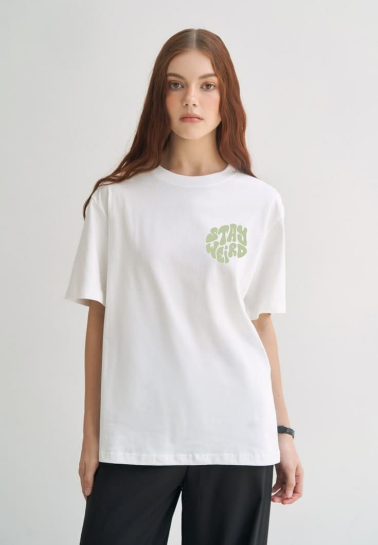 STAY WEIRD OVERSIZED TEE