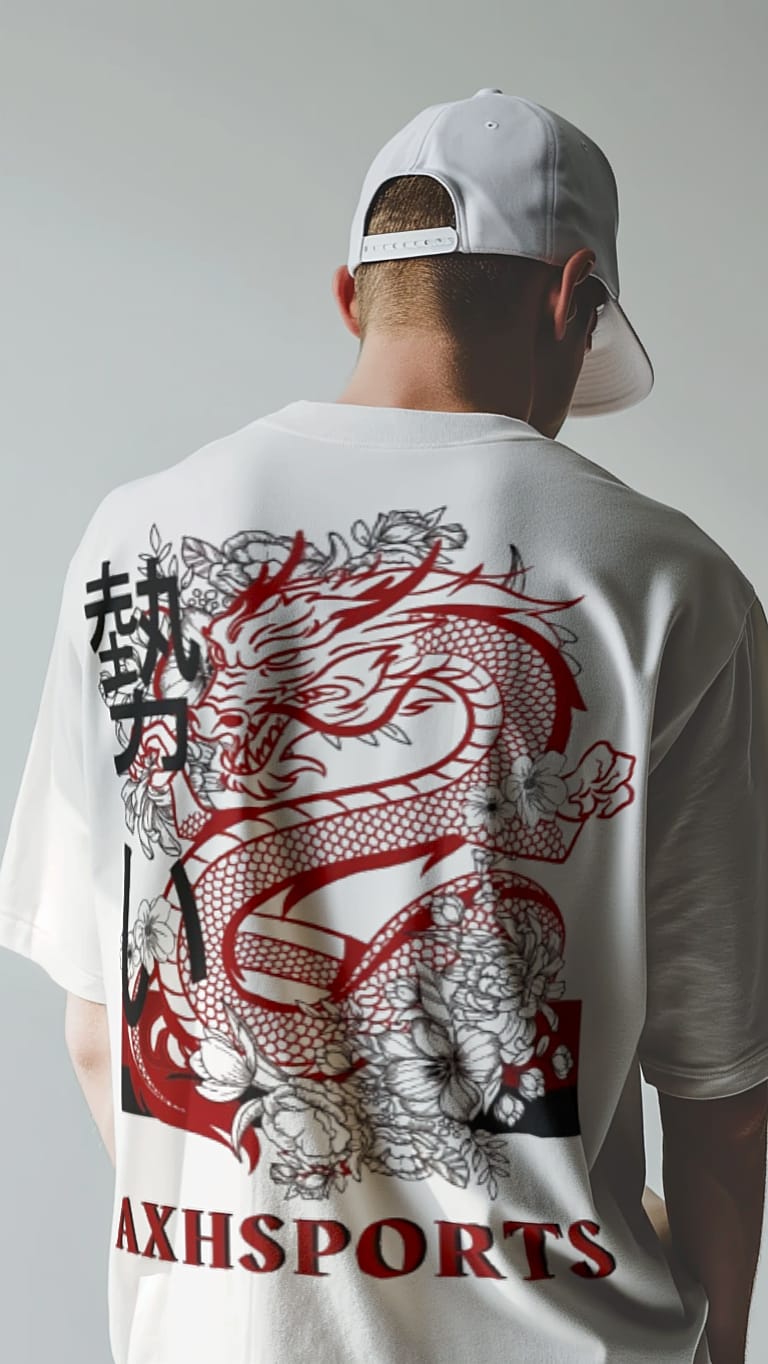 AXHSPORTS DRAGON GRAPHIC T-SHIRT