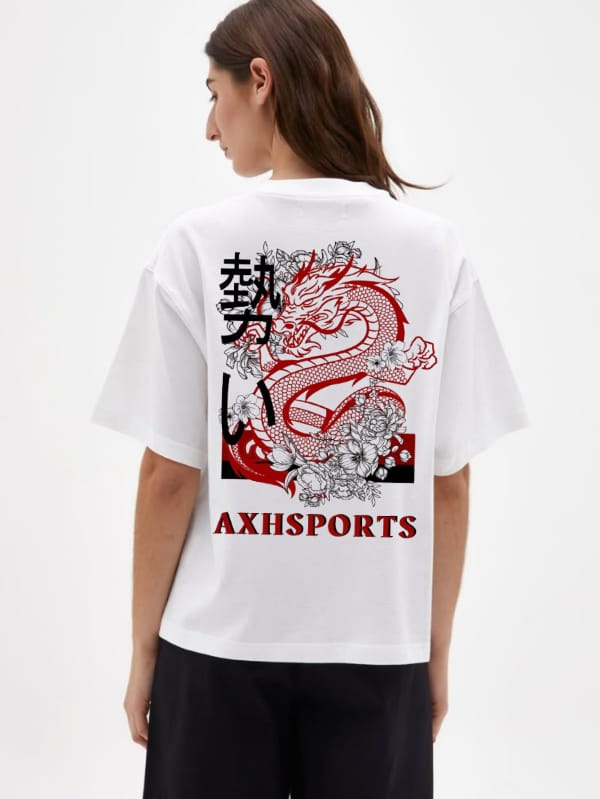 AXHSPORTS DRAGON GRAPHIC T-SHIRT