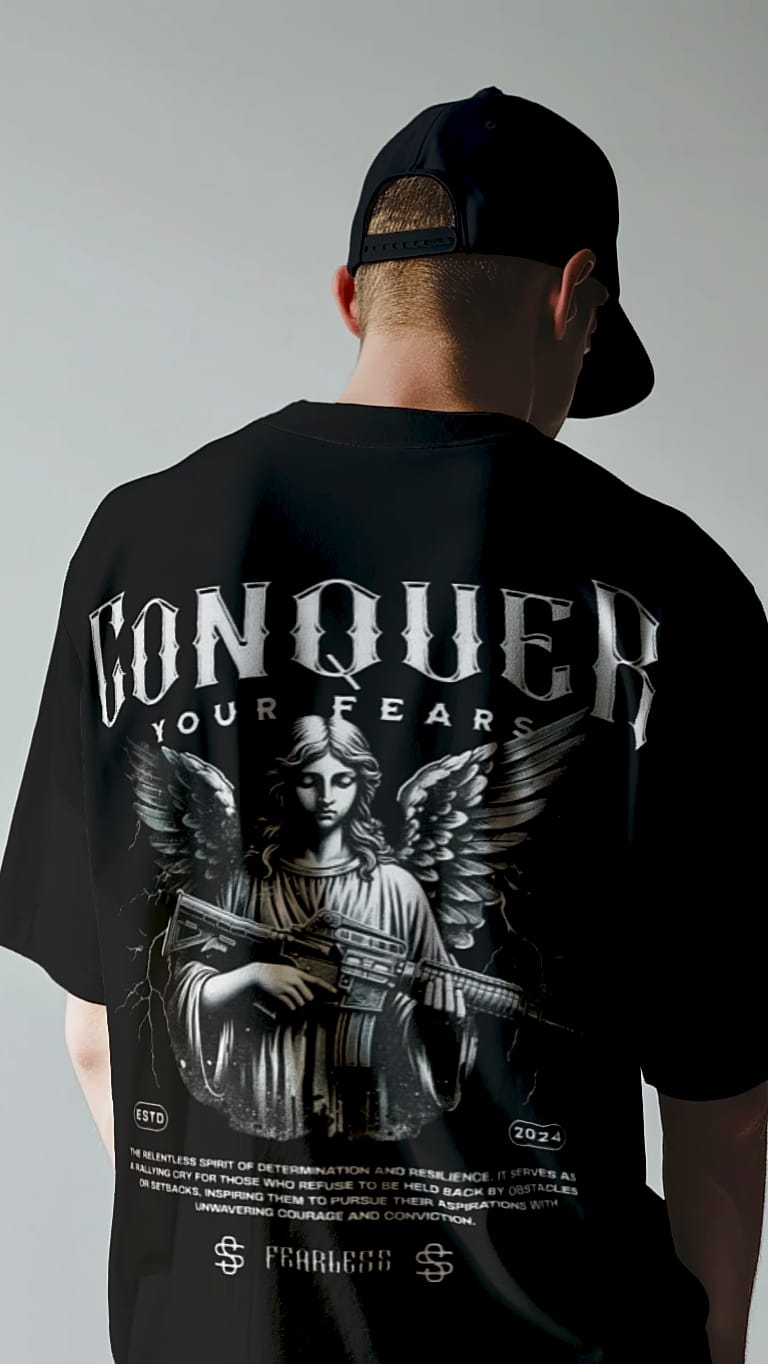 CONQUER YOUR FEAR OVERSIZED TEE