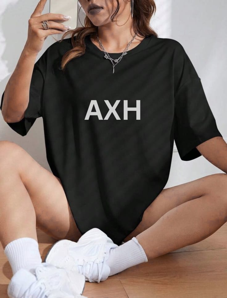 AXH black/white OVERSIZED TEE
