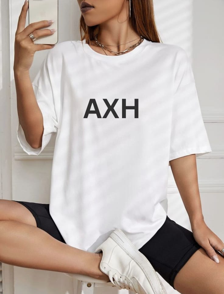 AXH black/white OVERSIZED TEE