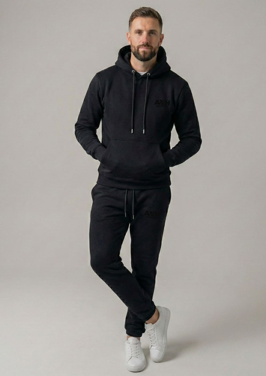 Black Hoodie and Jogger Set