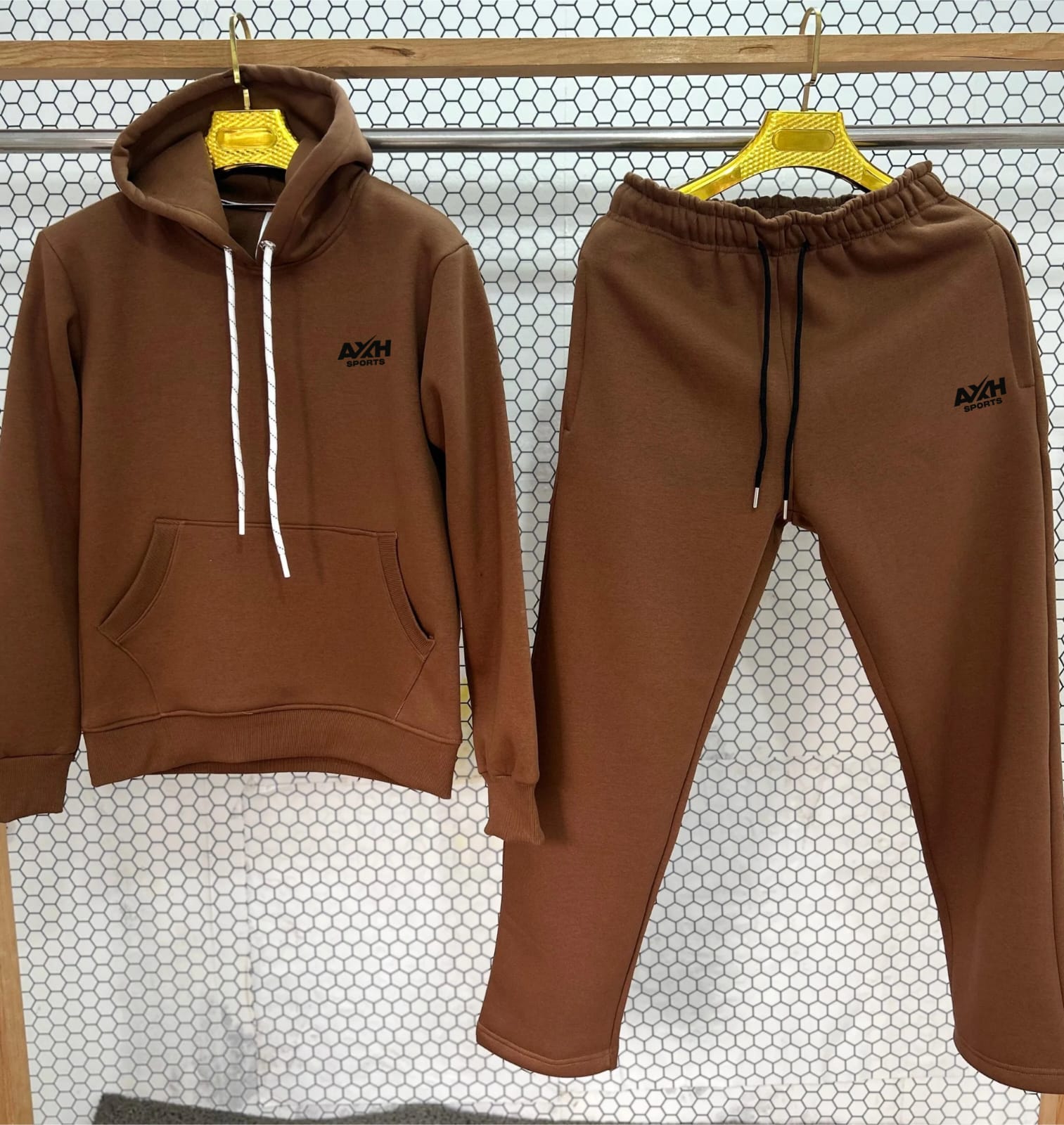 Brown Fleece Tracksuit