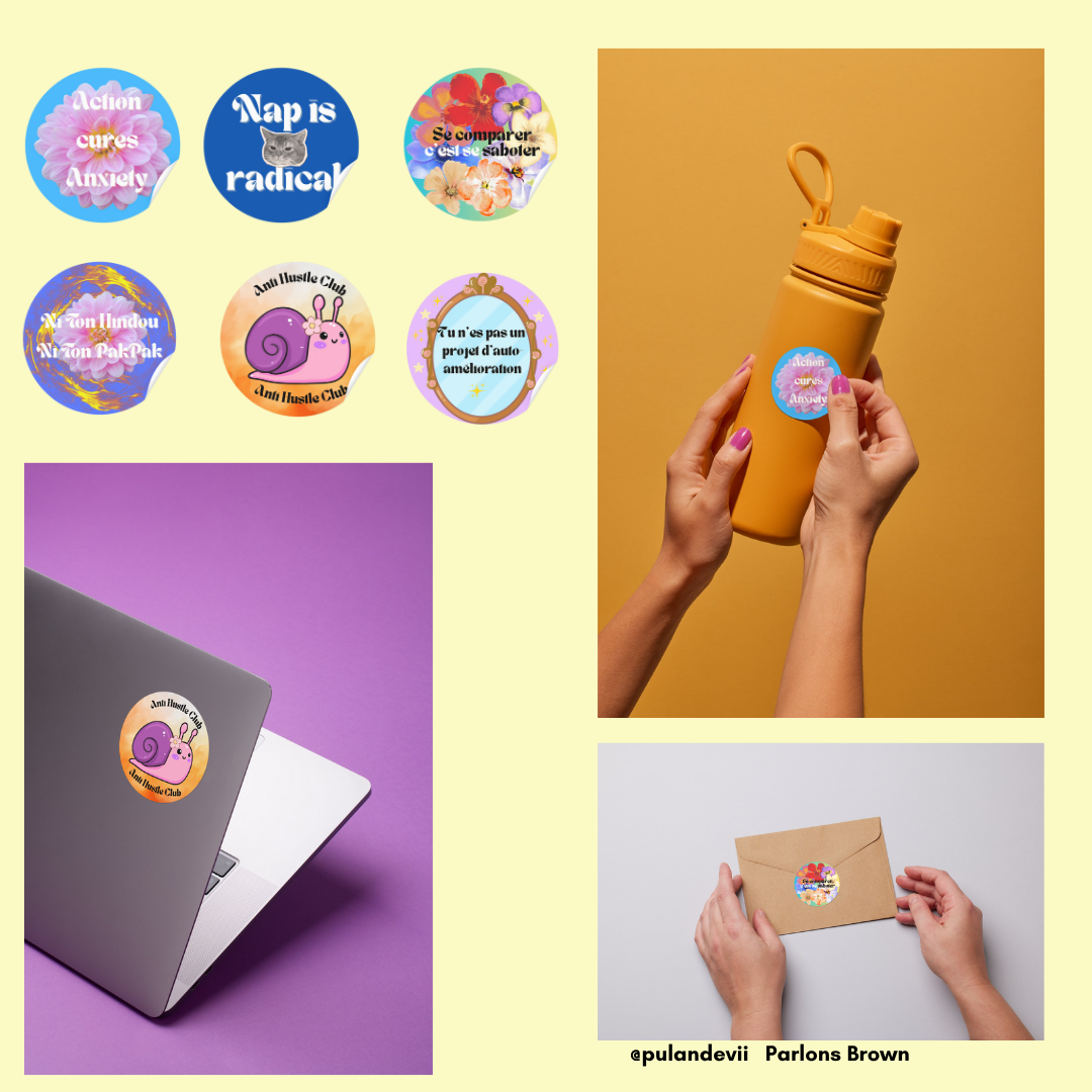 Anticapitalist stickers