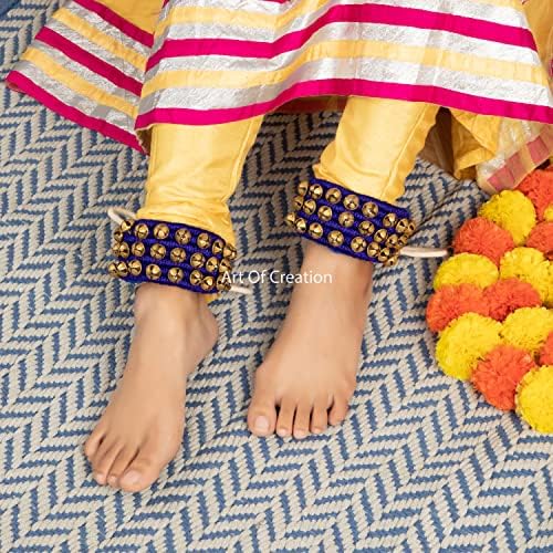 Cascabeles de danza de India - color morado (30 -30)