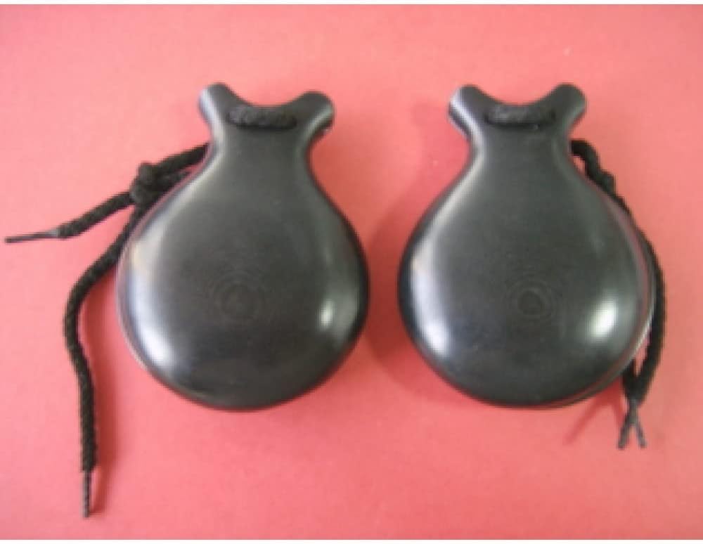 Castañuelas profesionales -MARCA JALE de fibra de vidrio negra