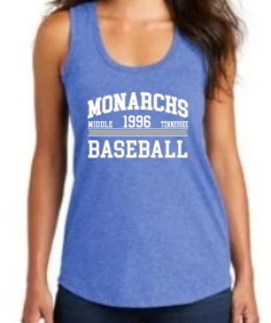 Women's Racerback Tank with collegiate design
