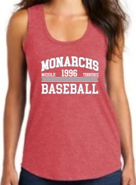 Women's Racerback Tank with collegiate design