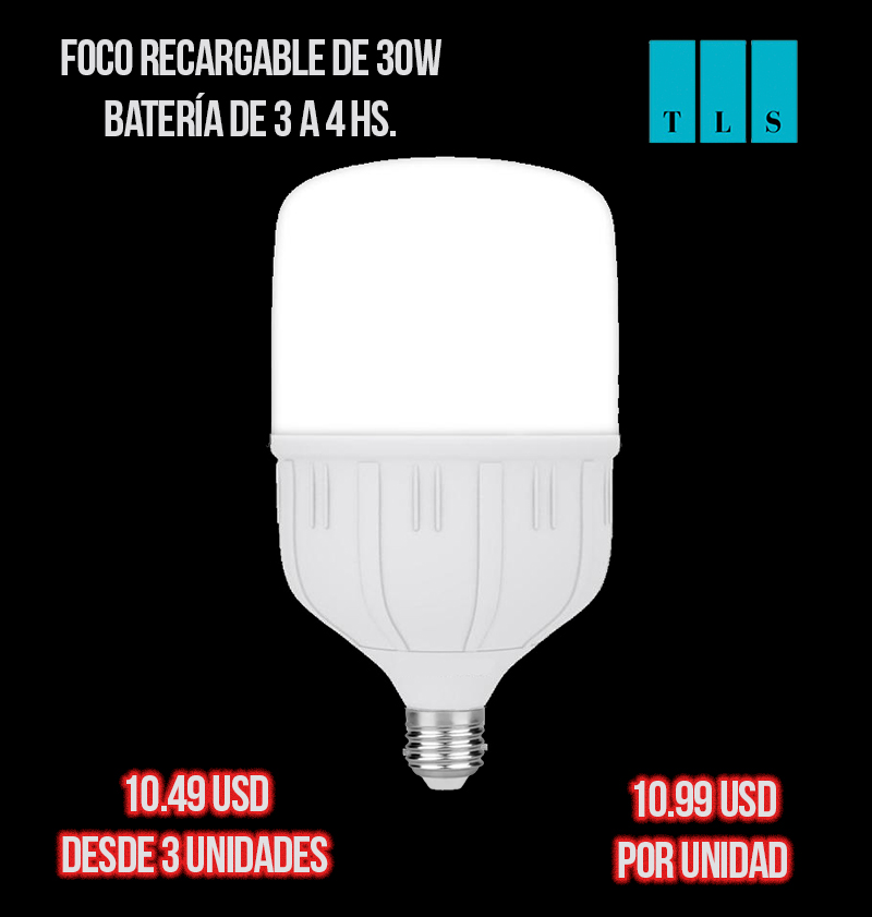 Foco Recargable de 30W