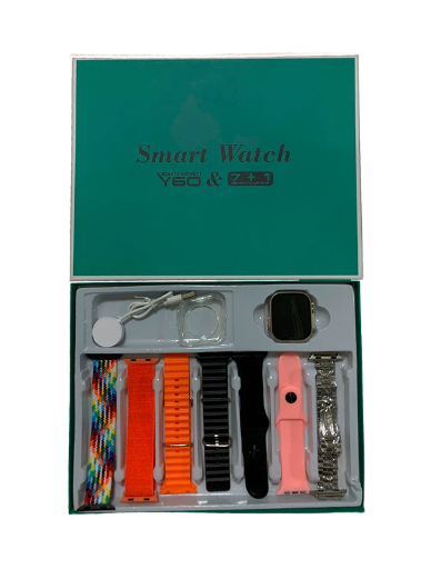 Combo Smartwatch Y60 con 7 correas y protector
