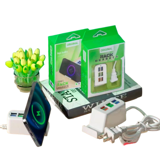 Rack de 6 USB carga rápida