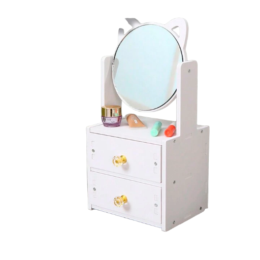 Organizador de maquillaje con espejo