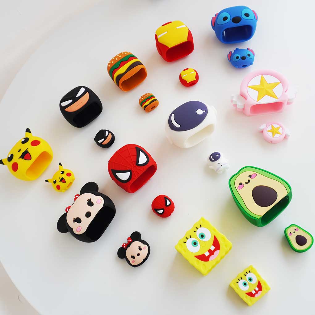 Estuche protector de cubo y cable de celular