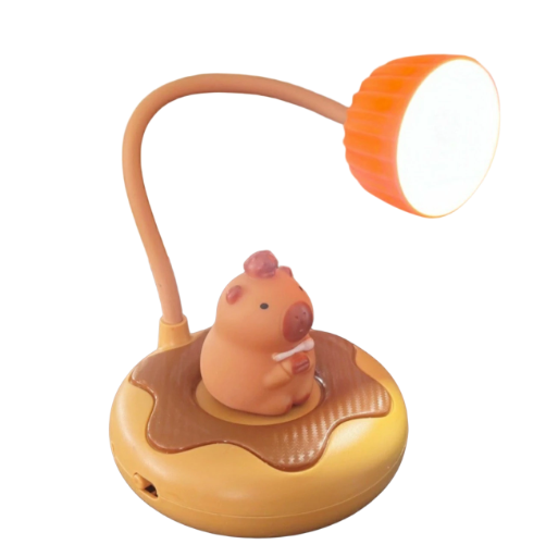 Lámpara de escritorio con figura de capibara