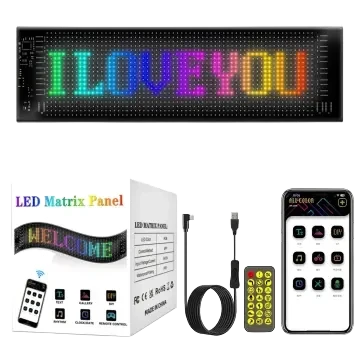 LED luminoso con bluetooth y mensajes personalizados 