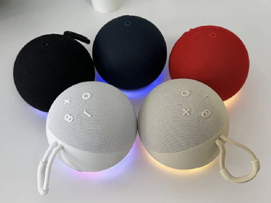 Parlante Bluetooth RGB estilo Alexa