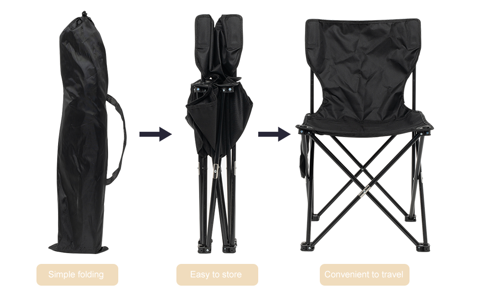 Silla plegable con funda transportadora