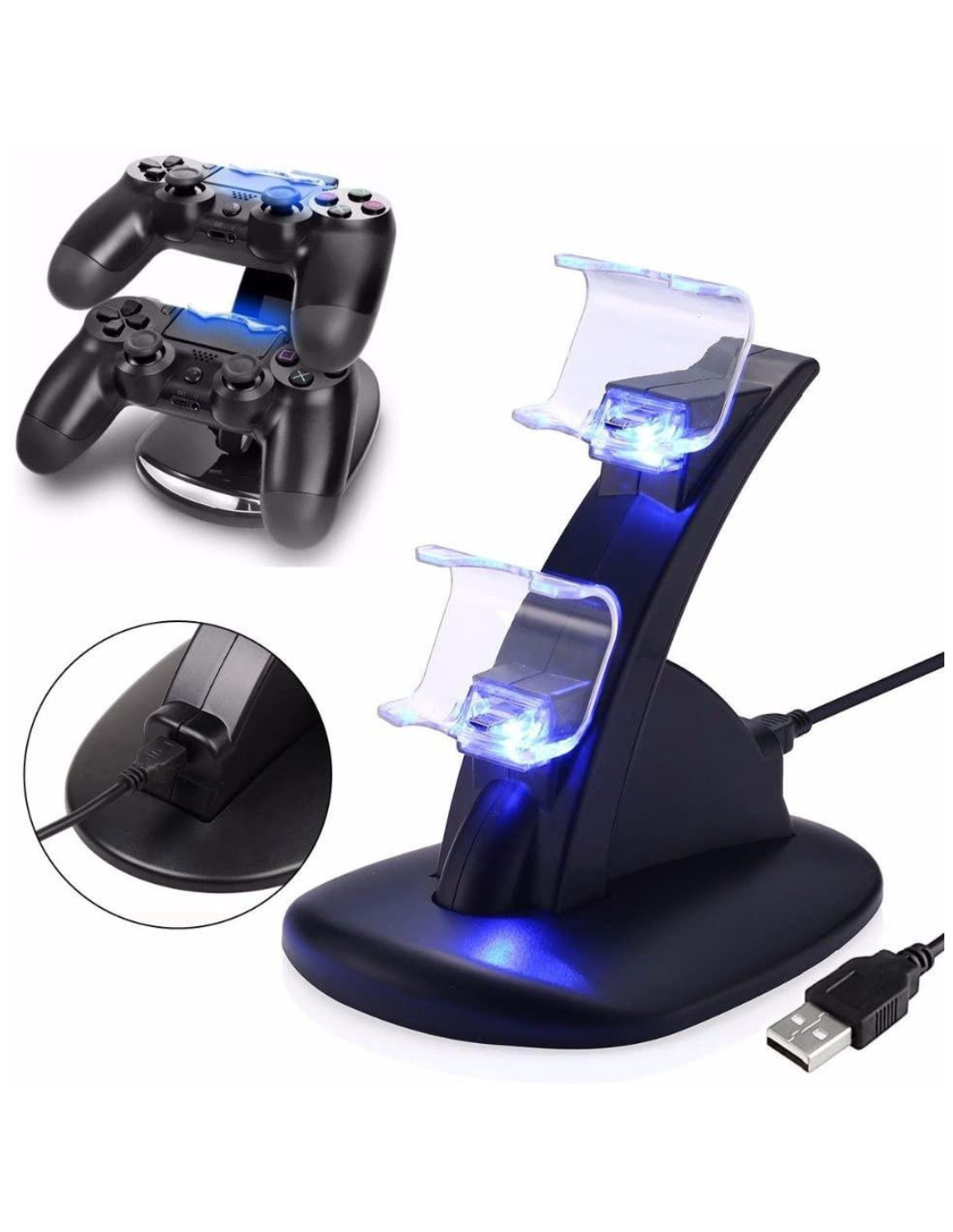 Base de carga doble para mandos PS4