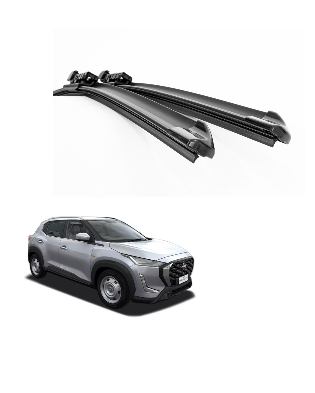 Nissan Magnite Wiper Blades - Hybrid, Frameless & Conventional