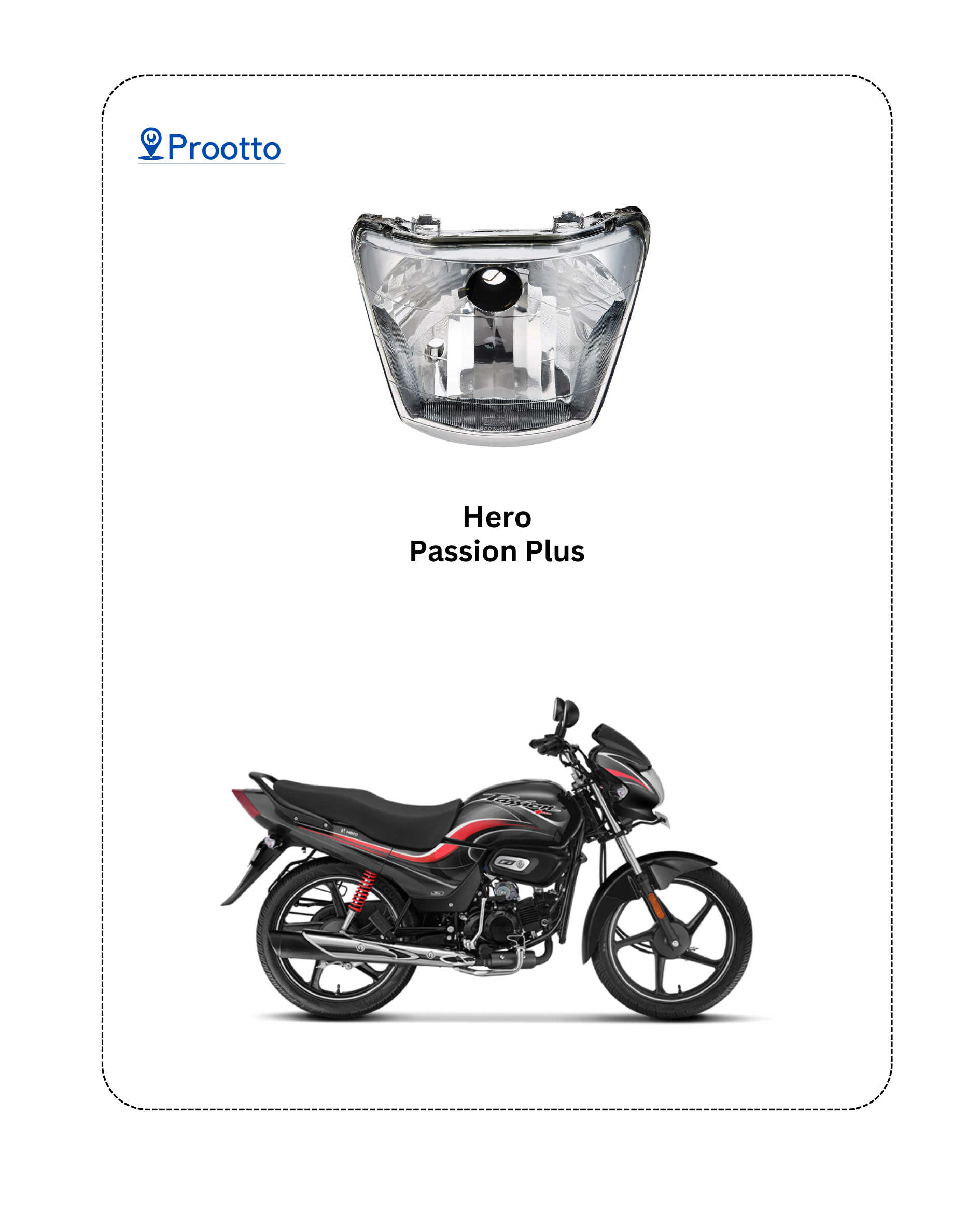 HEAD LAMP HERO PASSION PLUS