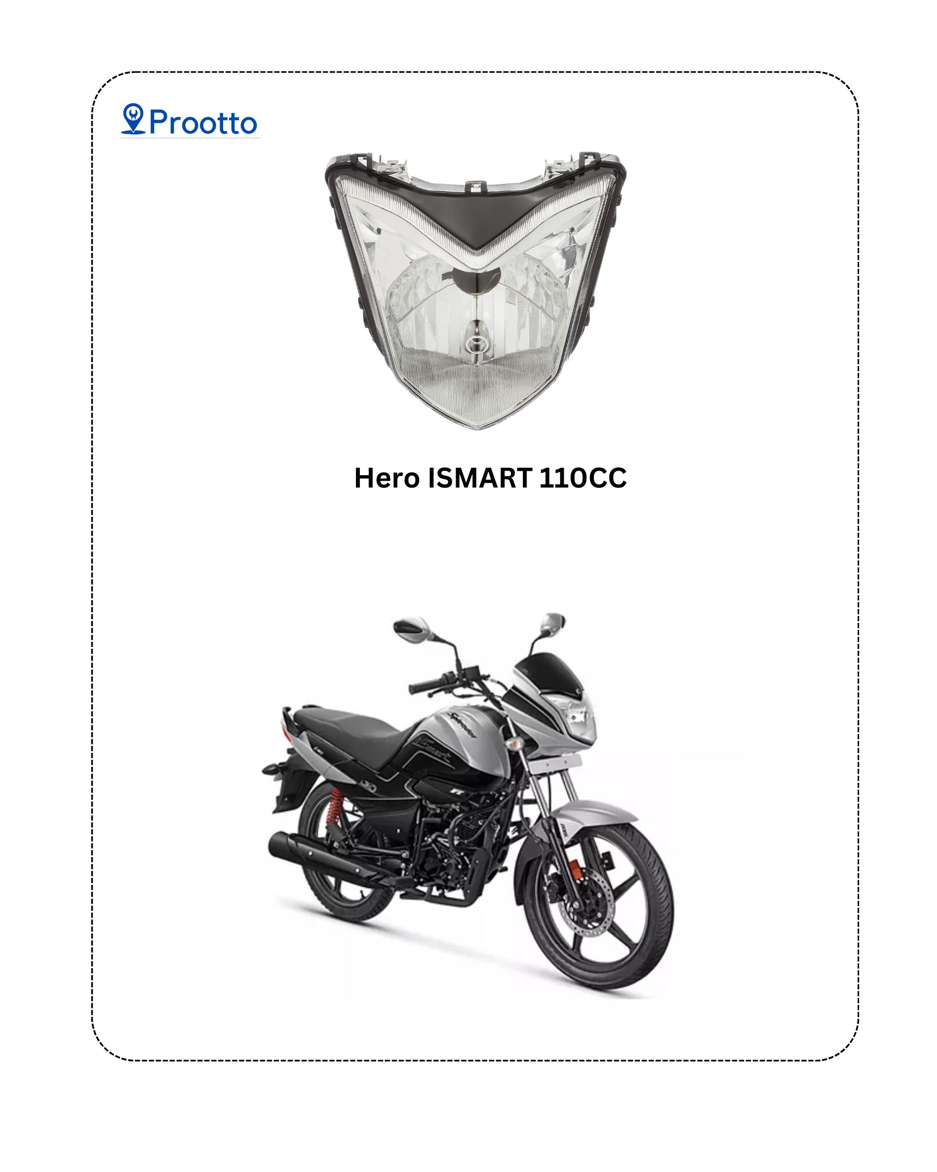HEAD LAMP HERO I-SMART 110 CC