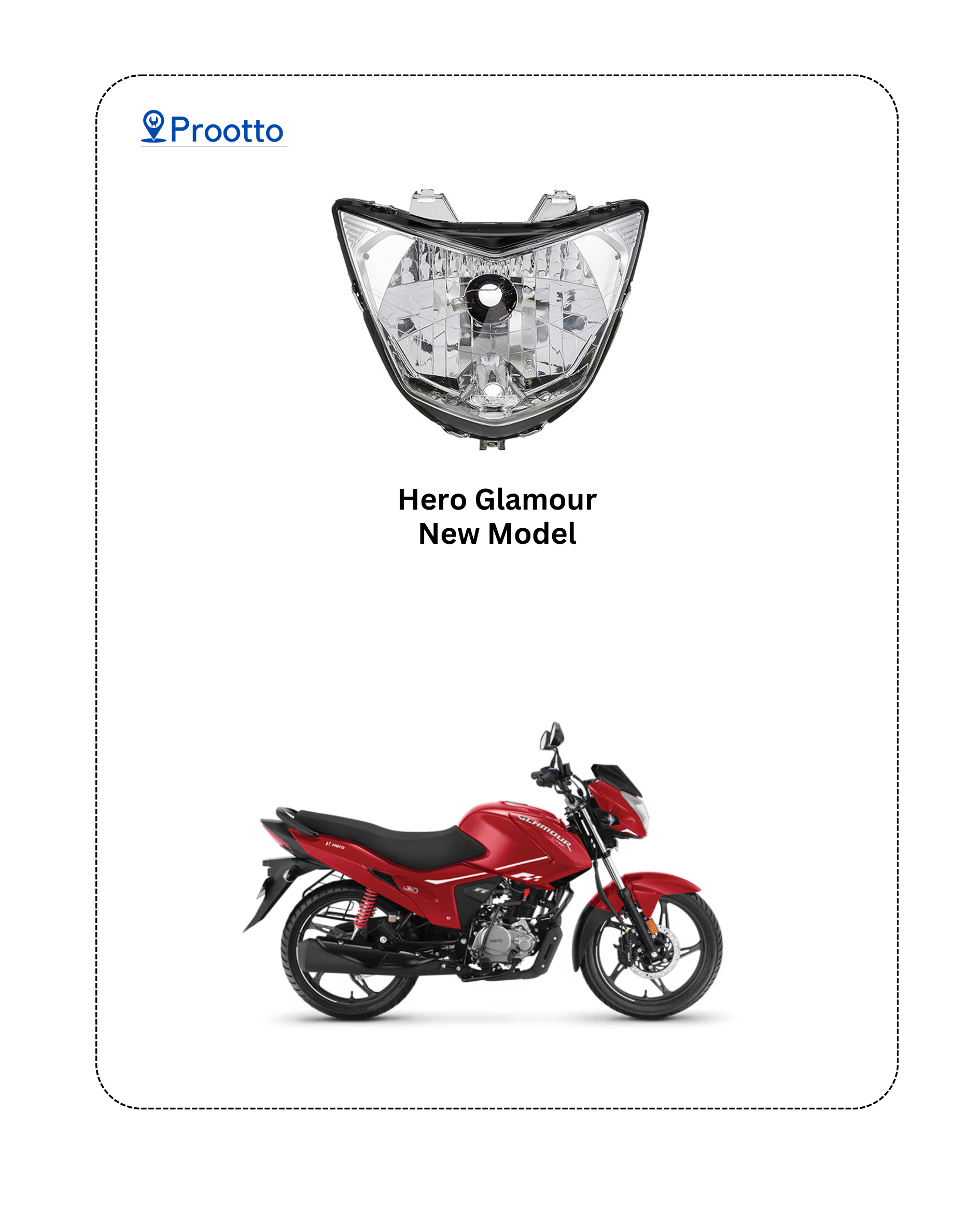 HEAD LAMP HERO GLAMOUR (New Model)