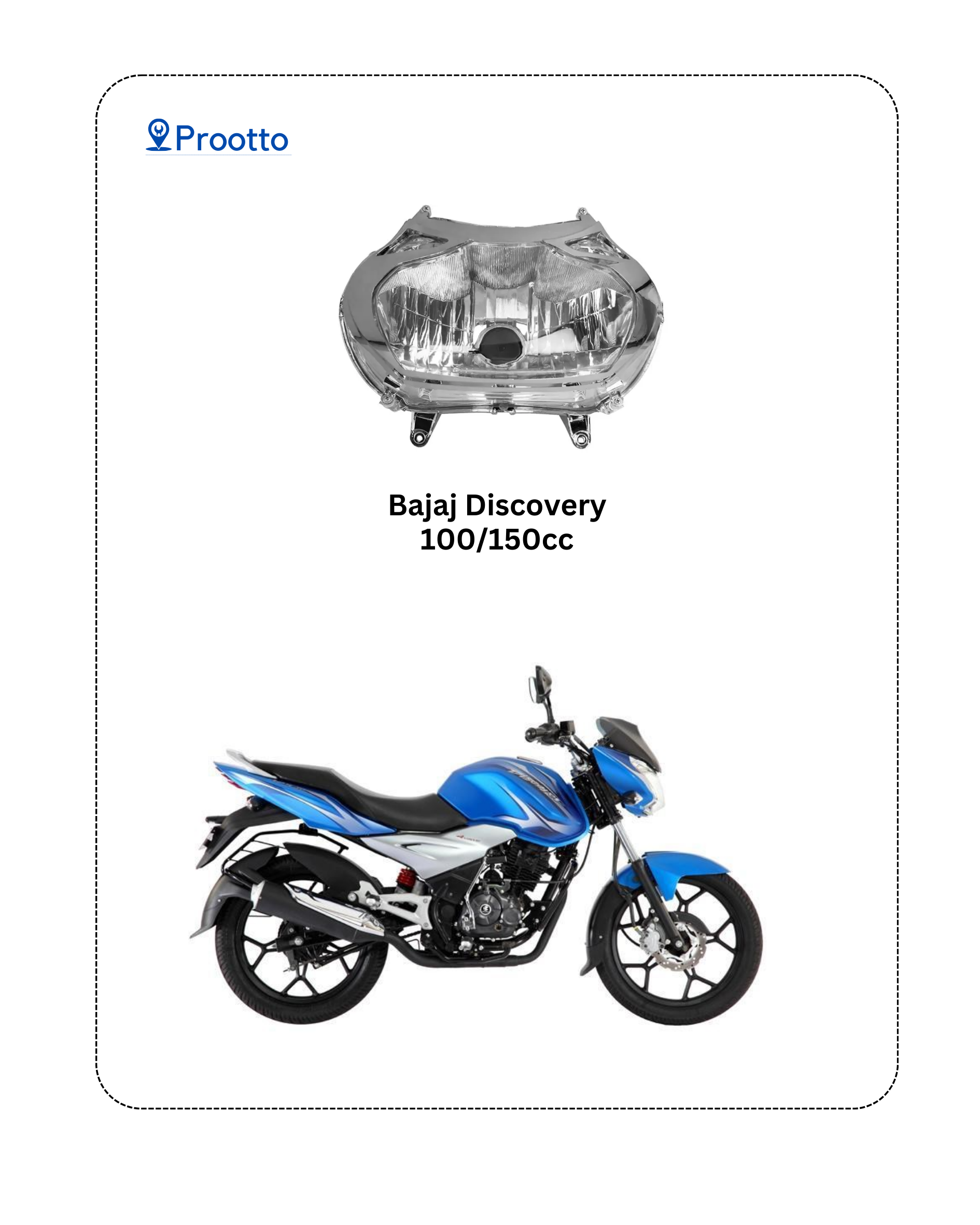 HEAD LAMP DISCOVER 100 CC