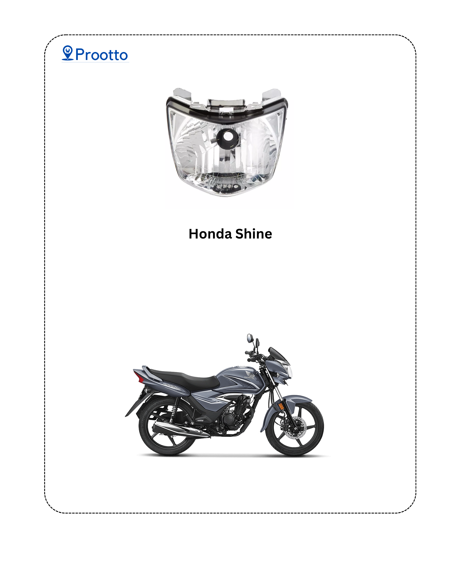 HEAD LAMP HONDA SHINE