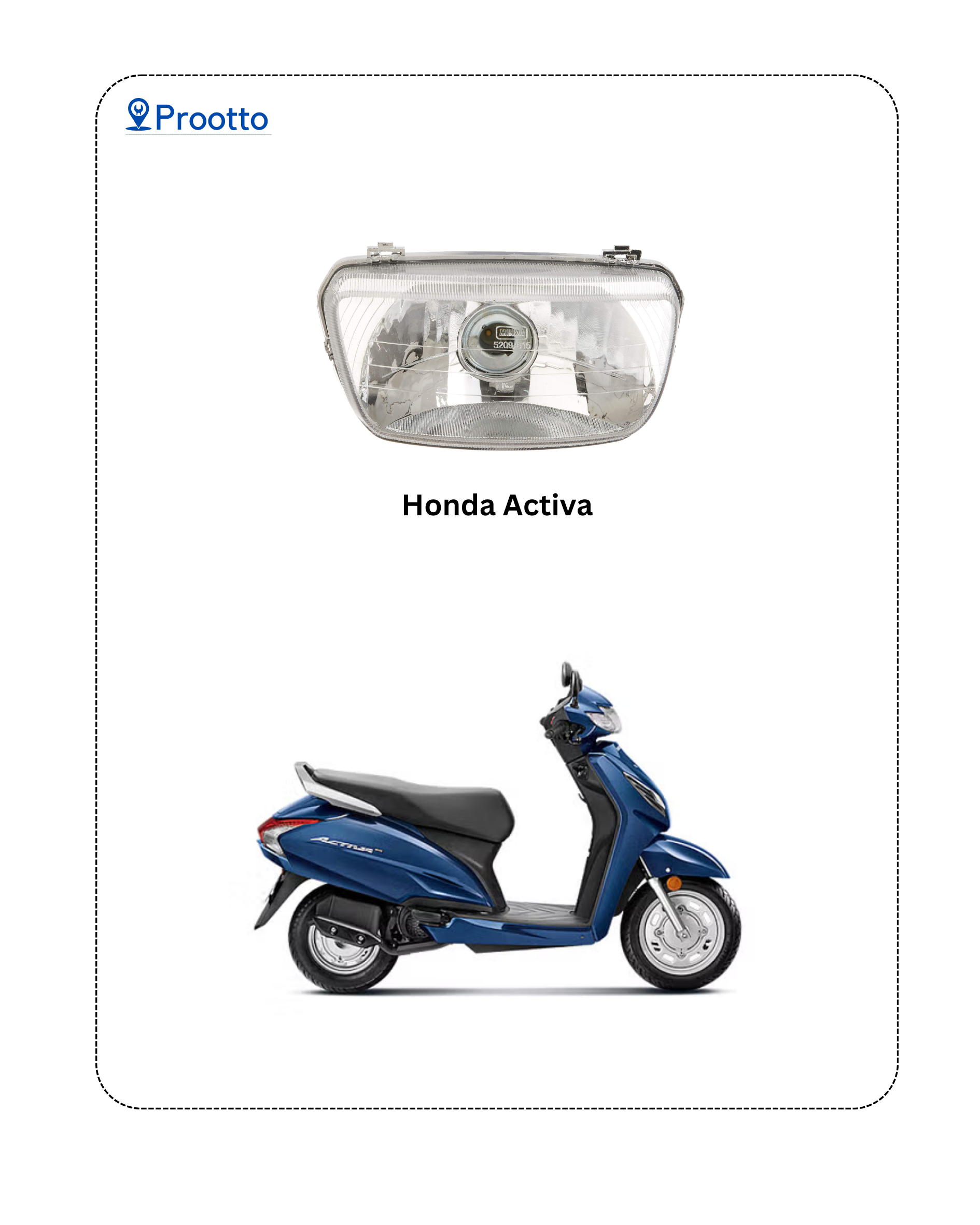 HEAD LAMP HONDA ACTIVA  (New Model)