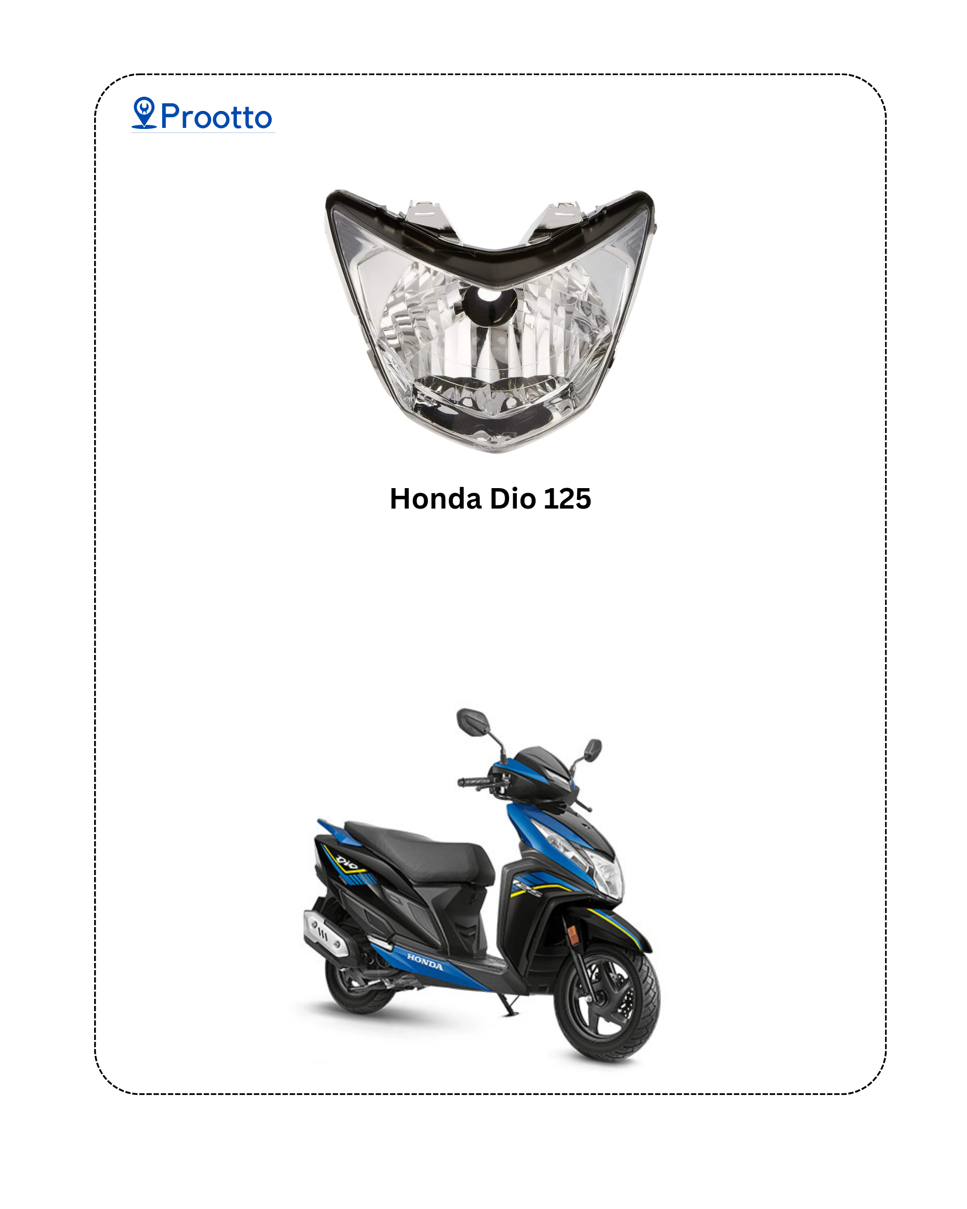 HEAD LAMP HONDA DIO