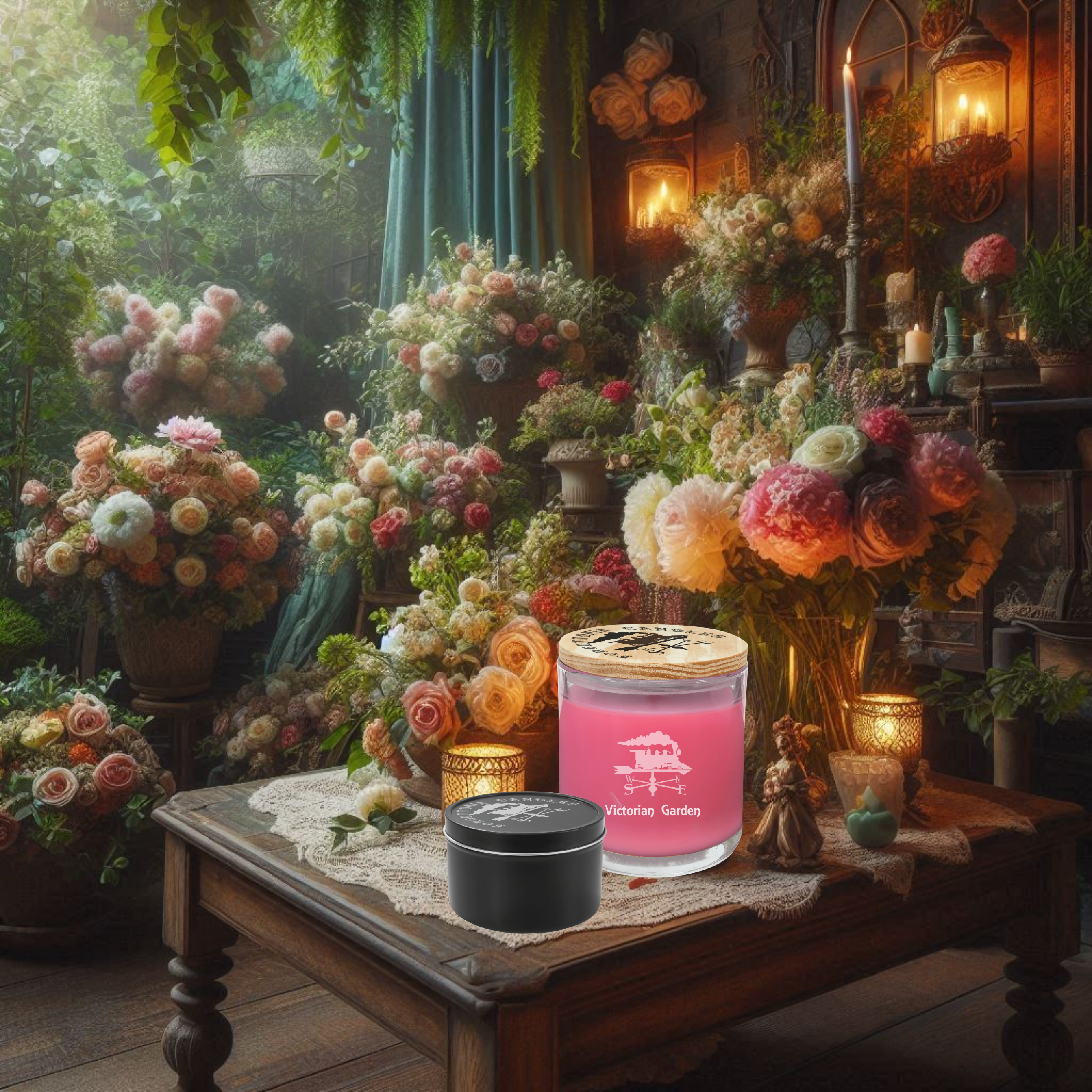 Forgottonia Candles, Victorian Garden