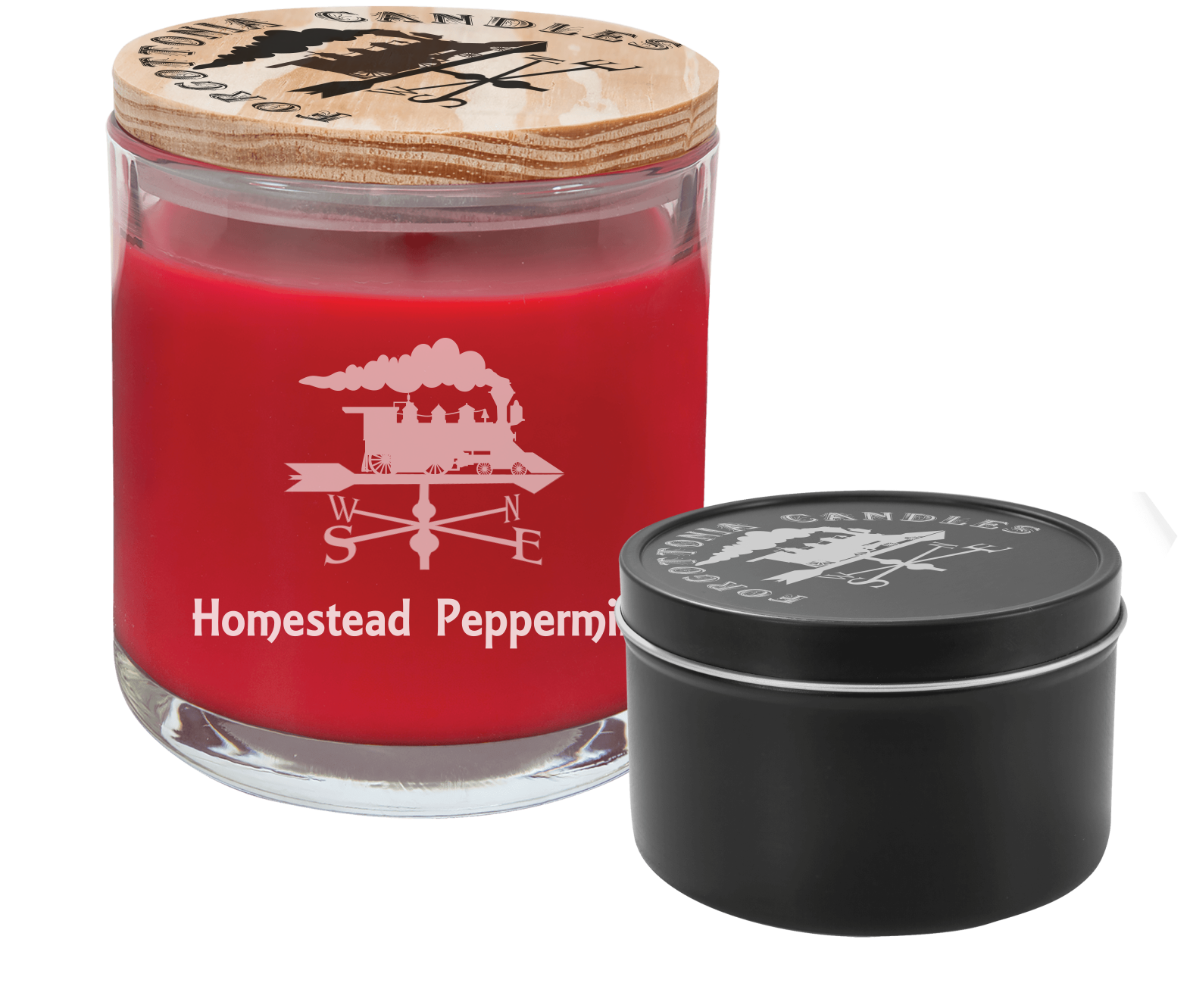 Forgottonia Candles, Homestead Peppermint
