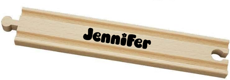 Wooden Train Track Piece