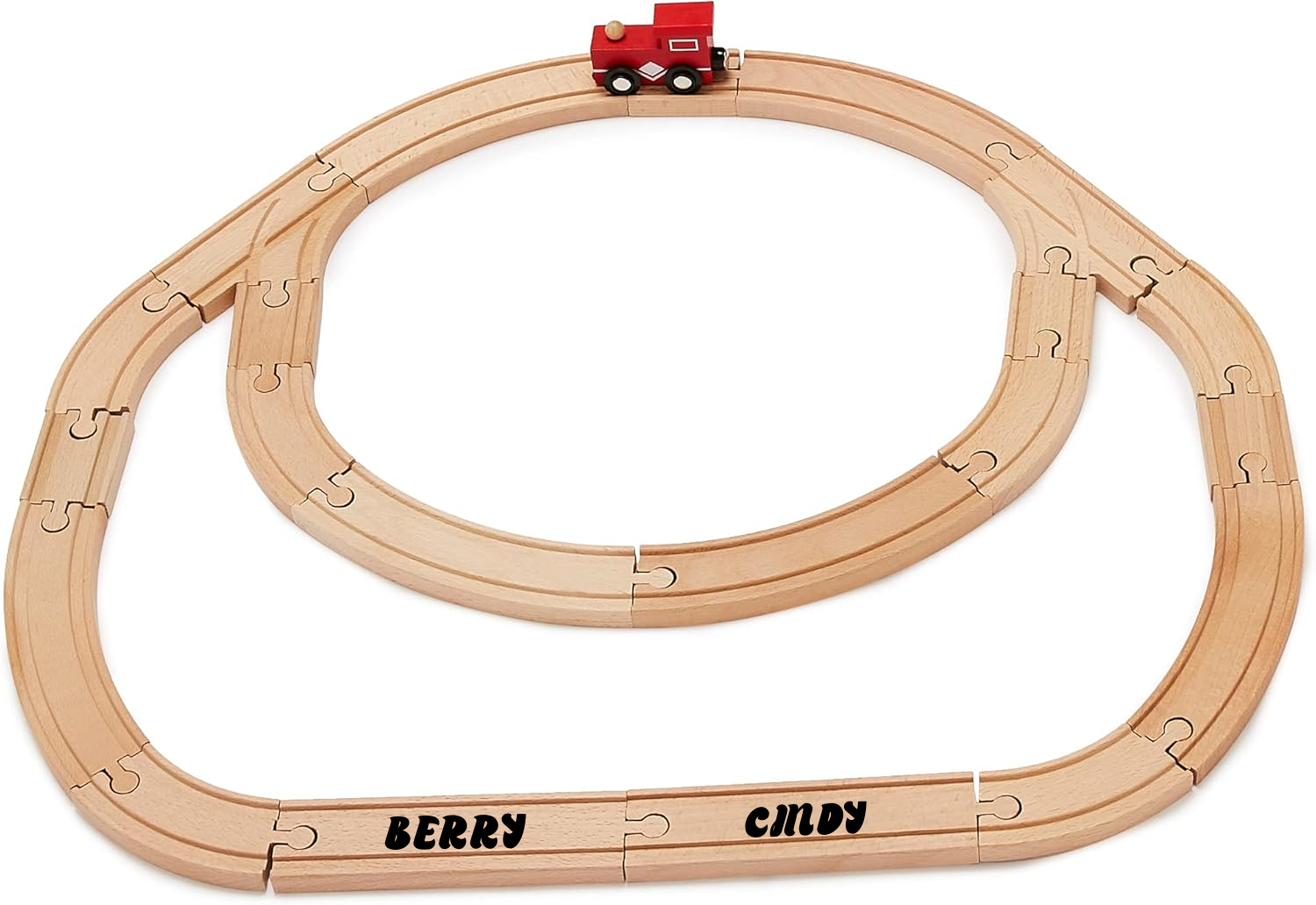 Wooden Train Track Piece