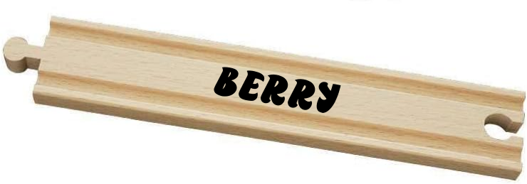 Wooden Train Track Piece