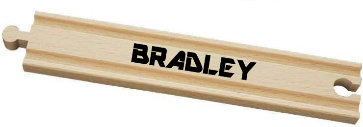 Wooden Train Track Piece