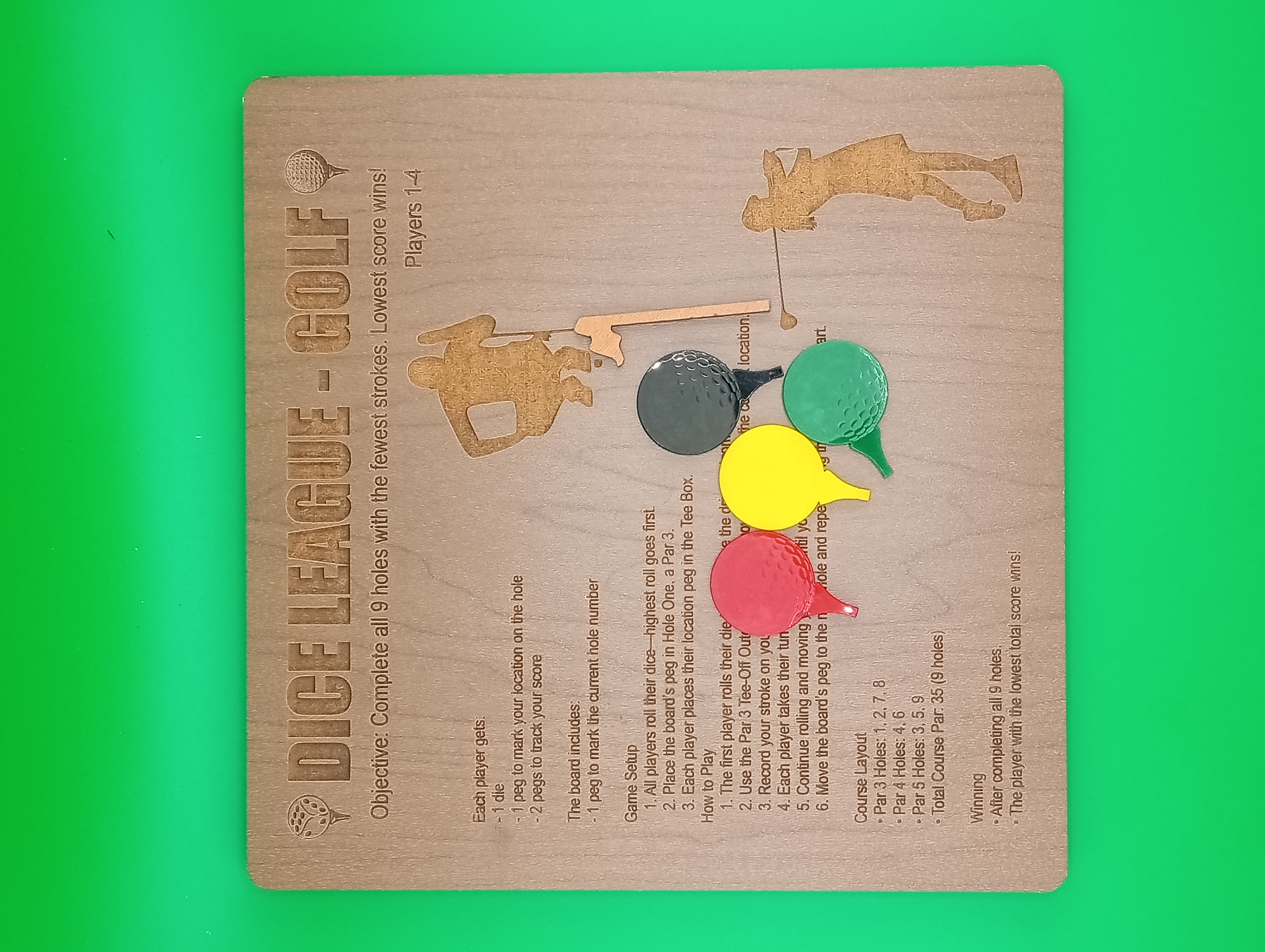 Tabletop Dice Golf Game 