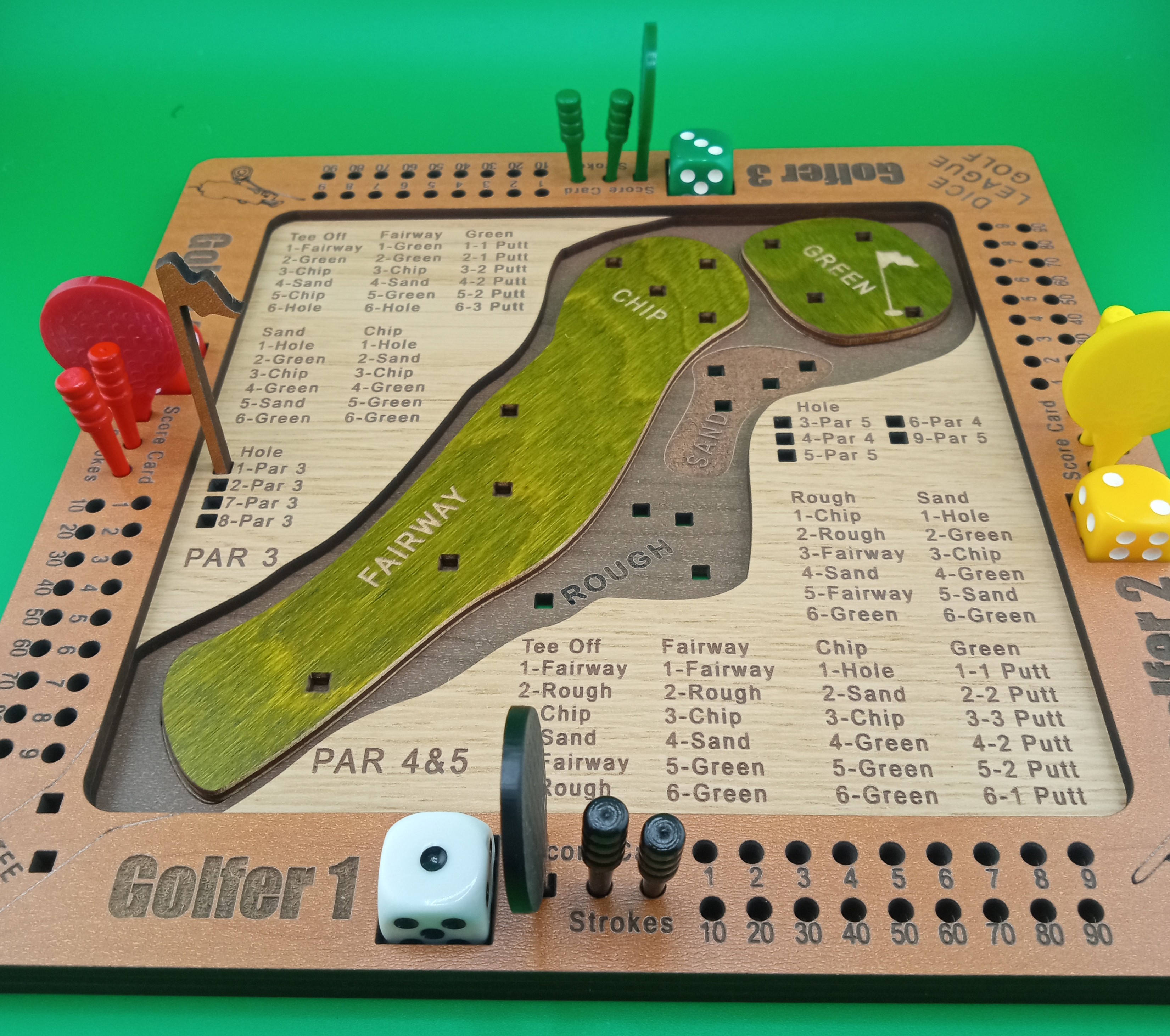 Tabletop Dice Golf Game 