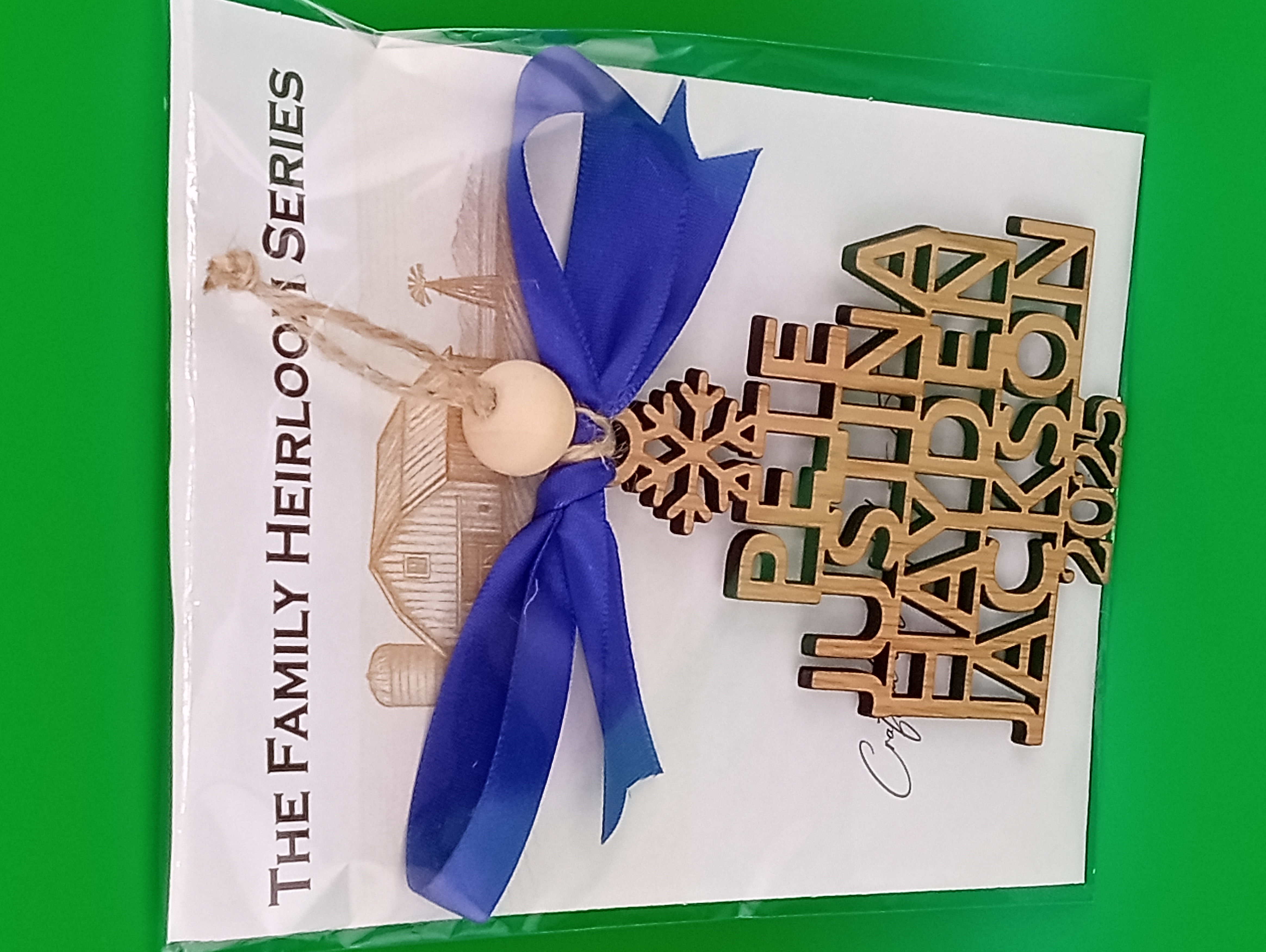 Custom Family Christmas Tree Ornament