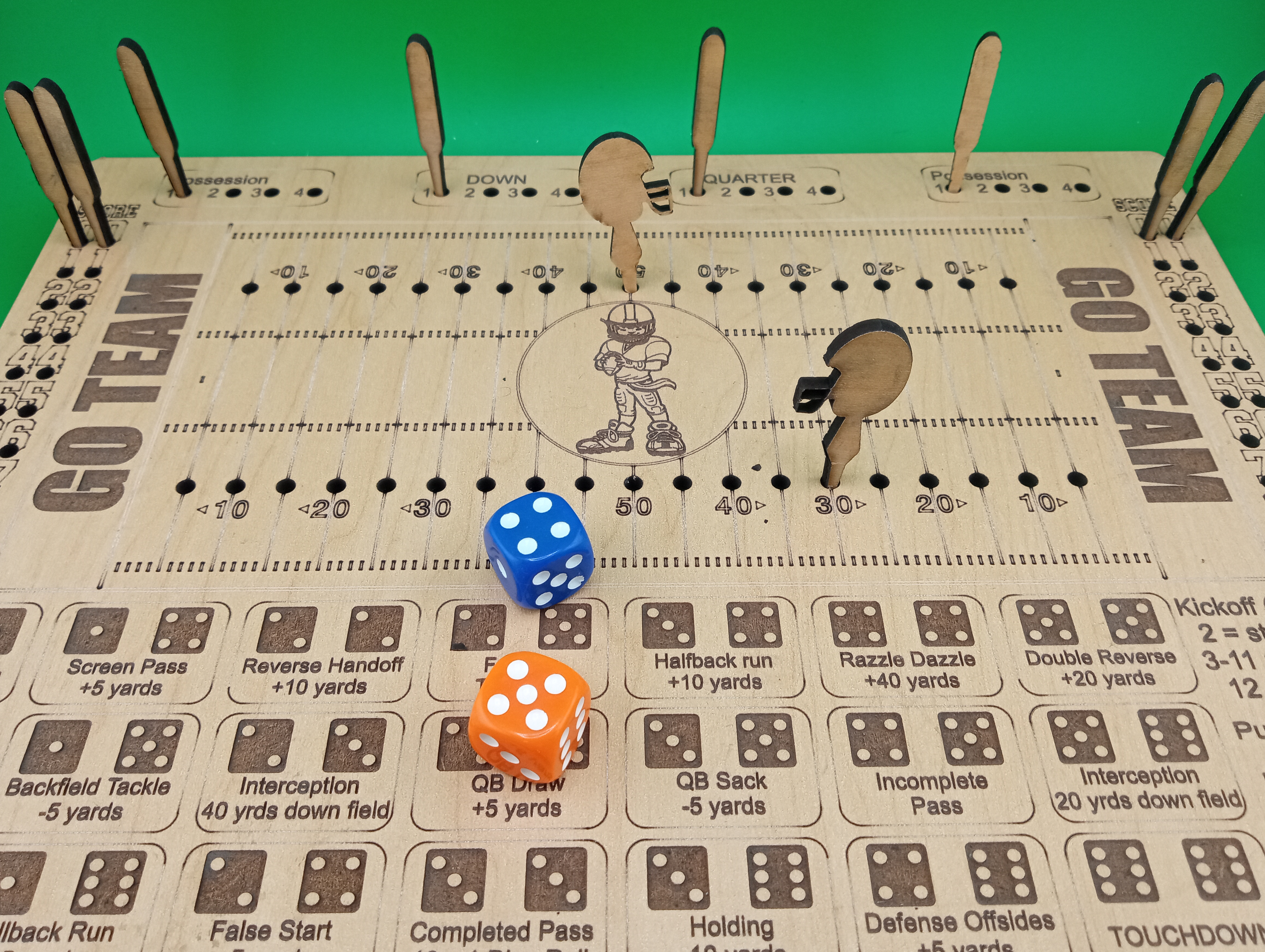 Tabletop Dice Football Game